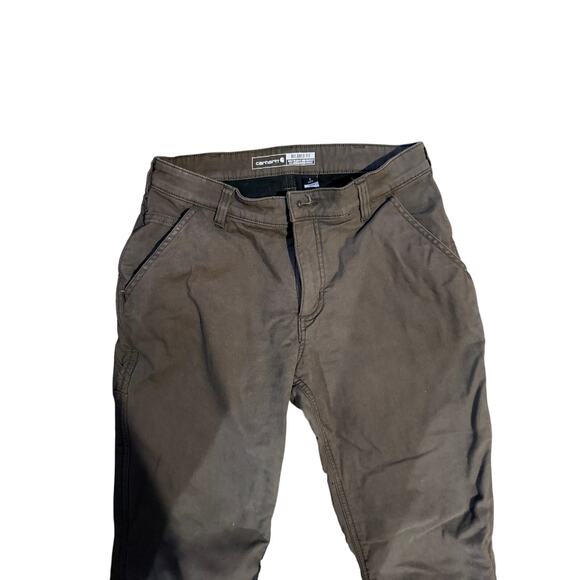 Women's Fleece Lined Carhartt Work Pants Size 6 - Picture 2 of 7